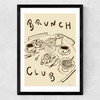 Welcome To Brunch Club Medium Black Frame