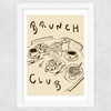 Welcome To Brunch Club Wide White Frame