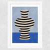 Blue Still Life III Wide White Frame