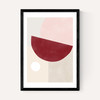 Pink & Red Graphic Poster II