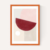 Pink & Red Graphic Poster II