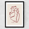Heart Line Medium Black Frame