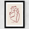Heart Line Wide Black Frame