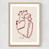 Heart Line Medium Oak Frame