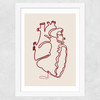 Heart Line Wide White Frame