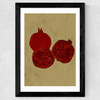 Winter Fruit Wide Black Frame