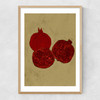 Winter Fruit Narrow Oak Frame