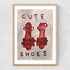 Cute Shoes Narrow Oak Frame