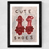 Cute Shoes Wide Black Frame