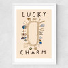 Lucky Charm Medium White Frame