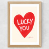 Lucky You Wide Oak Frame
