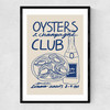 Oysters & Champagne Club Narrow Black Frame