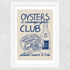 Oysters & Champagne Club Wide White Frame