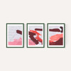Pink Brush Triptych