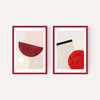 Pink & Red Graphic Set