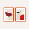 Pink & Red Graphic Set