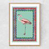 Birdframe Flamingo Narrow Oak Frame