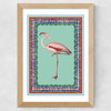 Birdframe Flamingo Wide Oak Frame