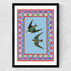 Birdframe Swallows Medium Black Frame