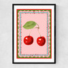 Carnival Cherries Narrow Black Frame
