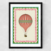 Carnival Hot Air Balloon Medium Black Frame