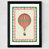 Carnival Hot Air Balloon Wide Black Frame