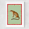 Carnival Leopard Medium White Frame