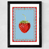 Carnival Strawberry Wide Black Frame