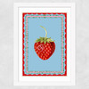 Carnival Strawberry Wide White Frame