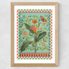 Flora & Pattern I Wide Oak Frame