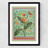 Flora & Pattern I Medium Black Frame