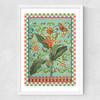 Flora & Pattern I Medium White Frame