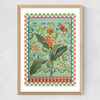 Flora & Pattern I Medium Oak Frame