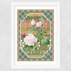 Flora & Pattern II Wide White Frame