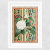 Flora & Pattern III Wide White Frame