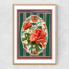 Flora & Pattern V Narrow Oak Frame