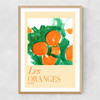 Les Oranges Une フude I Narrow Oak Frame