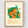 Les Oranges Une フude I Wide Oak Frame