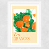 Les Oranges Une フude I Wide White Frame