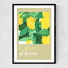 L'albero di limone II Narrow Black Frame