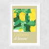 L'albero di limone II Narrow White Frame