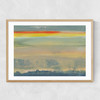 Painted Sky I Narrow Oak Frame