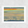 Painted Sky I Narrow White Frame