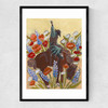 Bucking Bronco Narrow Black Frame