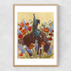 Bucking Bronco Narrow Oak Frame