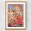 Pink Desert Wide Oak Frame