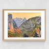 Golden Mountain Pass Medium Oak Frame