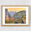 Golden Mountain Pass Wide Oak Frame