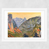 Golden Mountain Pass Wide White Frame