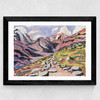 Rocky Path Wide Black Frame